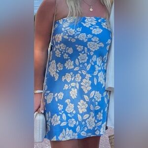 Bec and Bridge Silk Strapless Mini Dress